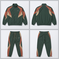 Ensemble de survêtement décontracté à capuche pour homme grande taille avec logo personnalisé, veste coupe-vent vintage et pantalon, 2 pièces