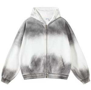 Sudadera con Capucha para Hombre, Corte Regular, Logotipo Frontal, Antiarrugas, con Cierre, Diseño con Bolsillos, Estilo Casual para Otoño - Product Image 1