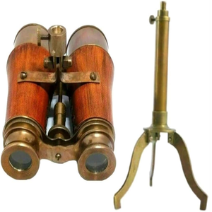 Binoculares telescópicos extensibles de latón dorado clásico para navegación, disponibles a precios de mayorista. - Product Image 3