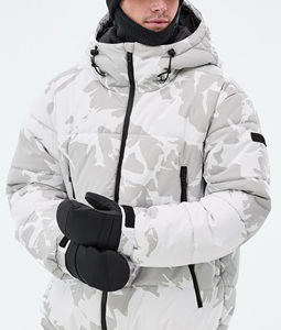 Veste de ski et snowboard matelassée camouflage gris 2026, imperméable, respirante, coupe-vent, isolée, pour l'hiver, fabrication sur mesure OEM - Product Image 5