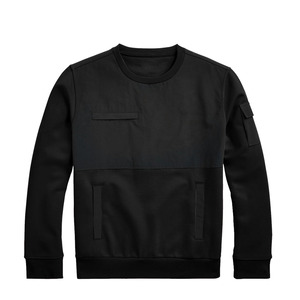 Pull sport en molleton personnalisé pour homme, coupe classique, confortable et chaud, col en V, polyester/coton, écologique, vente en gros - Product Image 2