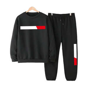 Ensemble de survêtement automne-printemps 2026 personnalisable avec logo, en coton molletonné léger, pour hommes et femmes - Product Image 2