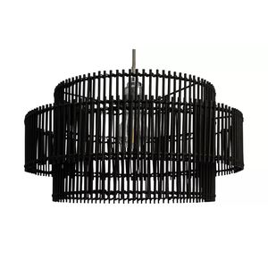 Lámpara de Techo Moderna de Ratán, Diseño Creativo, Tejida, Grande, para Hotel, Restaurante, Iluminación Natural - Product Image 3