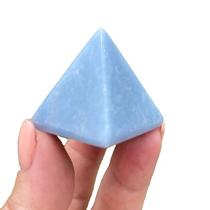Pyramide d'angélite en cristal naturel, vente en gros, guérison de pierres précieuses, nouveau produit, cadeau - Product Image 3