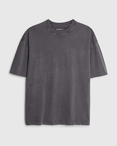 Camiseta de algodón de punto de manga corta con cuello redondo para hombre, de color liso, estilo casual y ajuste holgado. - Product Image 1