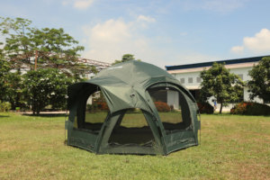 Tente de camping octogonale Erica, grand espace, usage familial, abri toutes saisons, tente dôme, installation rapide, 4-5 personnes, personnalisable - Product Image 6