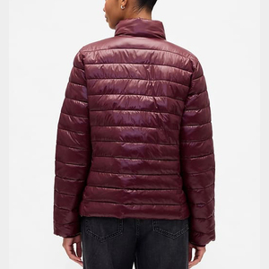 Chaqueta Acolchada de Invierno Personalizada para Mujer, Chaqueta Ligera de Nailon con Logotipo Personalizado - Product Image 6