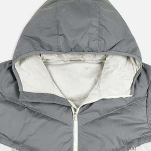 Blouson matelassé à capuche pour homme, coupe-vent, color block, hiver, décontracté, épais, rembourrage polyester, fermeture éclair, coupe régulière, prix abordable - Product Image 5