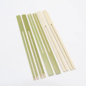 Bbq Wholesale Stick Teppo Skewer Custom Flat Bamboo 30cm 40cm 50cm Tools Kit Decorative Picks Green or Red or Black Maker