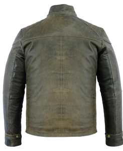 2026 Wholesale Premium Custom Made Men's <b>Winter</b> <b>Leather</b> <b>Jacket</b> Stand Collar Breathable High Street Style Professional Logo Print - Product Image 4