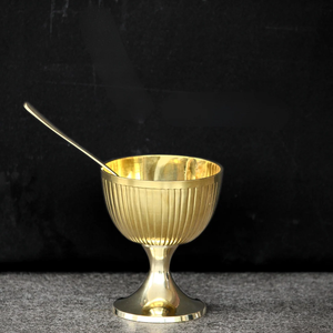 Bol à glace élégant en laiton, personnalisé, nouvelle collection, bol à dessert en laiton, pour mariage, bol à crème en laiton, vente chaude - Product Image 1