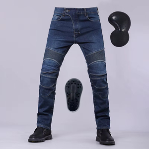 Men Motorcycle Riding Pants CE Armor Knee <b>Hip</b> <b>Pads</b> Protective Biker Jeans Reinforced Trousers Men Touring Motorbike Pants - Product Image 4