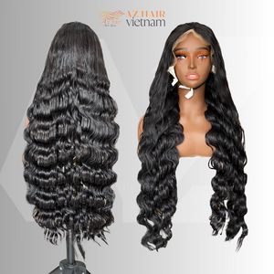 Perruque de cheveux ondulés profonds lâches pour les femmes sans mélange Extensions de cheveux Bundles couleur noire naturelle Super longue longueur pleine épaisseur - Product Image 3