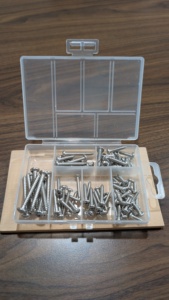 Caja Surtida de Tornillos para Madera de Taiwán, con Acabado en Zinc y Óxido Negro, Plástico y Acero Inoxidable, Estándar DIN - Product Image 3