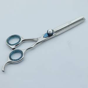 Ciseaux de barbier professionnels pour droitiers de 6,5 pouces, 32 dents, acier inoxydable tranchant, lame de rasoir, manche moyen, pour la coupe de cheveux - Product Image 3