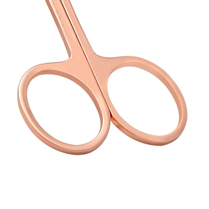 Rose Gold Stainless Steel <b>Cuticle</b> <b>Scissors</b> Straight Blade Sharp Point Manicure Tool for Adults Teens Kids OEM - Product Image 5