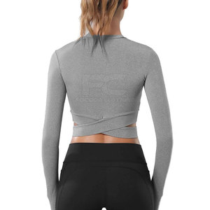 Camiseta Deportiva Corta sin Costuras Ligera para Mujer, Transpirable, Elástica, de Secado Rápido, para Yoga, Running y Ejercicio - Product Image 6