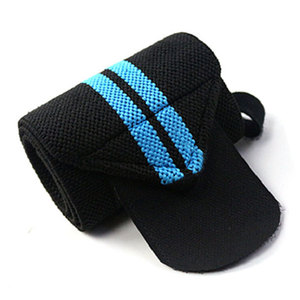 Attelle de poignet respirante pour haltérophilie en coton et polyester, unisexe, robuste, réglable avec fermeture auto-agrippante pour l'entraînement en salle de sport - Product Image 1