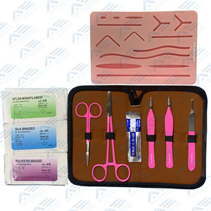 Kit de sutura de entrenamiento Suministros de enseñanza Kit de estudiante de medicina Instrumento médico Anatomía Sutura Práctica Almohadilla de piel Estudiante de medicina - Product Image 1