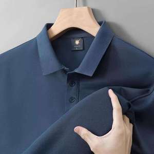 Chemise personnalisée pour homme, 100% coton tricoté, manches courtes, logo sur le devant, respirante, vêtements de golf décontractés, OEM ODM, taille XL - Product Image 3