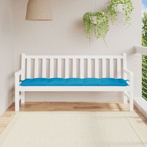 Coussin de banc de jardin en tissu Oxford bleu clair 100% polyester - Product Image 1