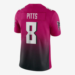 Ensemble de maillots de football américain de couleur unie pour adultes, manches courtes, 100% polyester, service OEM personnalisé disponible, séchage rapide, respirant - Product Image 2