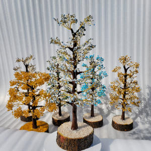 Alta calidad 1000 Chips de cristal decoración de árbol Natural lapislázuli azul piedra preciosa tallada estatuilla Feng Shui curación Reiki India - Product Image 3