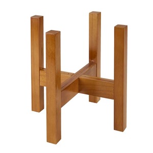Support de plante d'intérieur/extérieur en bois massif fait main de luxe, présentoir décoratif haut de gamme pour plantes - Product Image 1