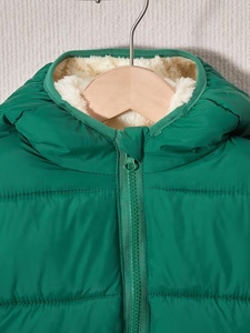 New High Quality Winter Factory Wholesale Green Hooded Puffer <b>Jacket</b> <b>With</b> Sherpa <b>Lining</b> Zipper Closure Unisex Winter Casual - Product Image 2
