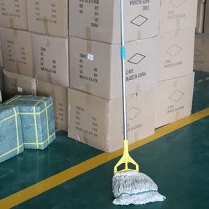Recambio de cabezal de fregona de algodón reutilizable de alta resistencia para venta al por mayor de fábrica, mini fregona autoescurrible duradera para uso comercial e industrial en suelos húmedos. - Product Image 2