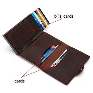 Cartera de Cuero Crazy Horse con Tecnología RFID, Tarjetero y Clip para Billetes Delgado - Product Image 5