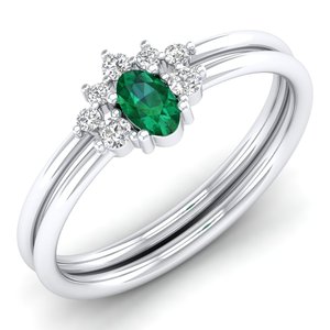 แหวนเพชรโมอิสซาไนต์ทรงรี 0.21 กะรัต ดีไซน์ใหม่จาก REYES ทอง 14K รับรองโดย GRA สำหรับผู้หญิง - Product Image 2