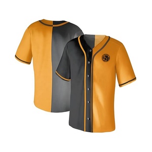 Ensemble de maillots de baseball personnalisés en usine Uniforme en maille de sport avec motif de sublimation Numéro de logo personnalisé en vente - Product Image 1
