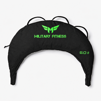 Sac de musculation bulgare personnalisé avec logo, en PU PVC, lesté de sable, pour entraînement de force, gym et fitness
