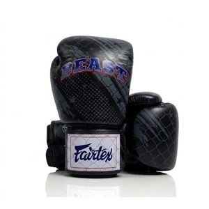 Gants d'entraînement de sparring Fairtex en cuir de vachette véritable de qualité supérieure, fabriqués sur mesure, pour jeunes et adultes, gants à doigts entiers - Product Image 1