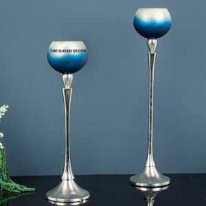 Luxury Style for Home Hotel Table <b>Top</b> Lighting Most Popular Concrete Unique Candle Jar Golden Finished Aluminum Candle Holder - Product Image 3