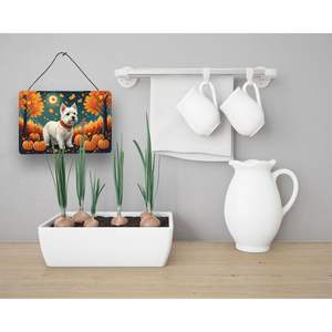 Nuevo Multicolor Westie Fall pared puerta colgante impresiones aluminio Metal cocina pared Bar baño placa decoración del hogar 8HX12W - Product Image 3