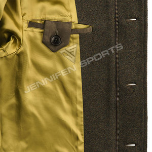 Veste en laine 100% pour la chasse en plein air, le camping et l'hiver, multi-poches, tactique, pour homme, avec fermeture à boutons - Product Image 4
