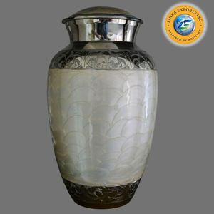 Brass Adult Cremation Keepsake Urn <b>for</b> Human <b>Ashes</b> Brass and Funeral Box Keepsake Urns <b>Casket</b> - Product Image 3