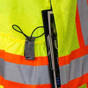 Gilet de sécurité en toile imperméable haute visibilité réfléchissant de qualité supérieure, nouveau design, pour l'automne, vente en gros - Product Image 5