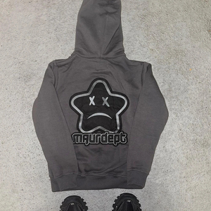 Sudadera con capucha deportiva para hombre, estilo streetwear popular, corte muscular, con cremallera, forro polar, venta al por mayor, logotipo personalizado, sudaderas gruesas - Product Image 3