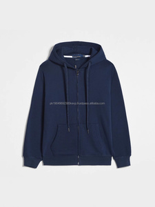 Custom Men's Zipper Hoodies Sweatshirt Breathable Moisture Wicking Pullover Embroidered ODM XL Winter Fleece <b>Enzyme</b> 100% Cotton - Product Image 3