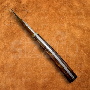 Cuchillo de Caza y Camping Ranger de Madera de Hierro Hecho a Mano Personalizado, Acero D2, Utilitario, OEM, EDC, Mango Pulido, Funda de Cuero, Regalo para Él - Product Image 4