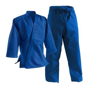 เครื่องแบบยูโดผ้าฝ้าย100% สีฟ้าแบบกำหนดเอง - Product Image 4