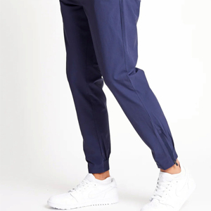 Pantalon de golf décontracté et élégant pour homme, modèle 2026, personnalisé, en tissu épais, avec poches latérales, mélange polyester-coton, vente en gros, OEM - Product Image 2