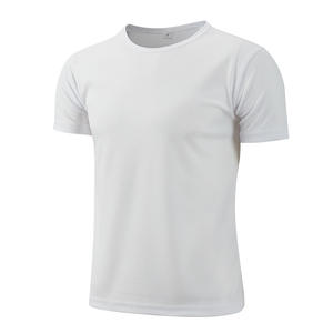 Summer Cheap Unisex Sport Solid T-Shirts Quick-Drying Gym Running <b>Tshirts</b> Male <b>Polyester</b> Cotton Breathable Basic Simple T-Shirts - Product Image 4