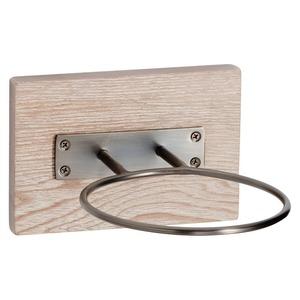 Country Style Wood and Metal Wall-mounted Decor Sports Ball Holder <b>Storage</b> Basketball Wall Mount Display <b>Rack</b> - Product Image 3