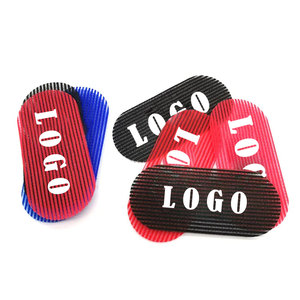Fully Customized Logo Color Hair Velcro Grippers Hair <b>Clip</b> Bands Stickers Barber Wig Hair Velcro Grippers Holder <b>Hook</b> and Loop - Product Image 2