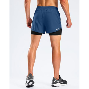 Shorts de sport en matière douce, coupe décontractée, aération par fentes latérales, espace central spacieux - Product Image 4