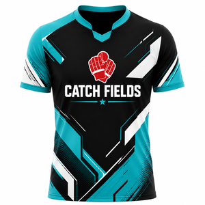 เสื้อฟุตบอลผู้ชายแบบใหม่ ระบายอากาศได้ดี ผลิตจากโพลีเอสเตอร์ 100%  รับสั่งทำปักโลโก้ แขนสั้น  แบบซับลิเมชั่น - Product Image 1